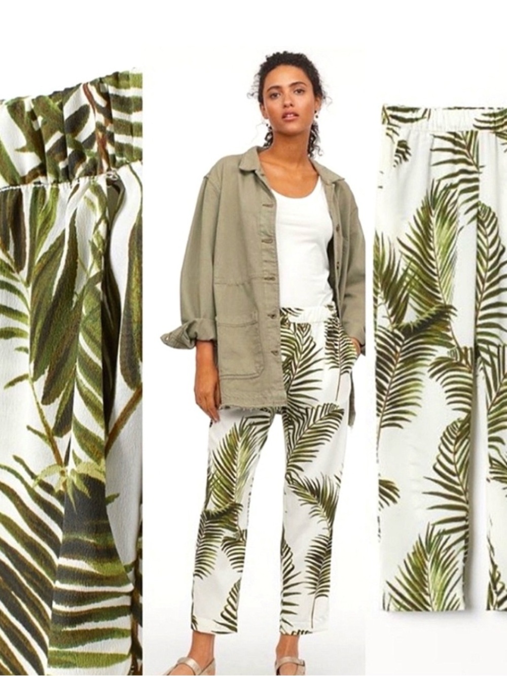 H&M Tropical 🌴 Palm Leaf Trousers